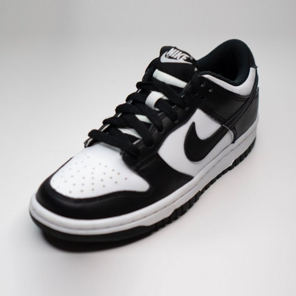 Youth Size 4 - Nike Dunk Low Retro GS Black and White 2021 Kids CW1590-100 - Picture 8 of 15